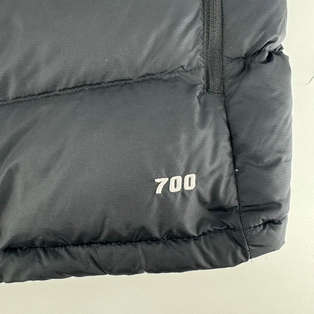 The North Face 700 Down Puffer Vest Mens XXL Black Atlas Nuptse Style Full Zip